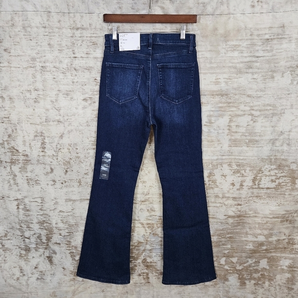 Loft Ann Taylor 28 / 6 The Slim Flare High Rise Jeans Denim Regular New W/ Tags - Picture 5 of 10
